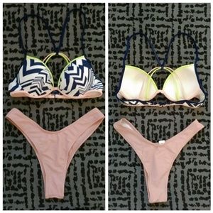 👙VS 32B & S High Leg Swim Set